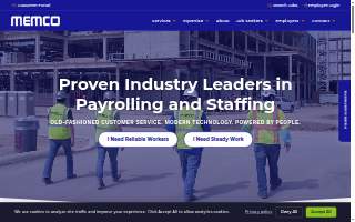 MEMCO Staffing website