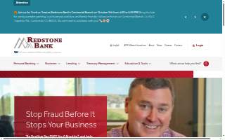 Redstone Bank website