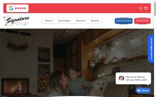 Signature Heating & Air, Inc. website