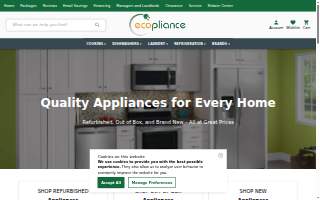Appliance Store website