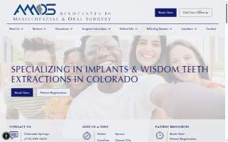 Associates in Maxillofacial & Oral Surgery (AMOS) of Cimarron Hills website
