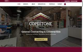 Copestone General Contractors website