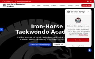 Iron Horse Taekwondo Academy website