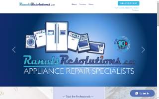 Ranals Resolutions Appliance Repair website