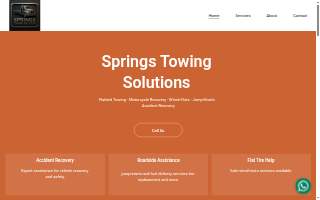 Springs Towing Solutions of Cimarron Hills website