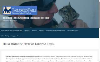 Tailored Tails Grooming Salon & Pet Spa, Inc. website