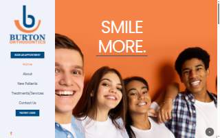 Burton Orthodontics website