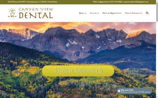 Canyon View Dental website