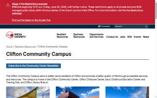 Clifton Community Campus website