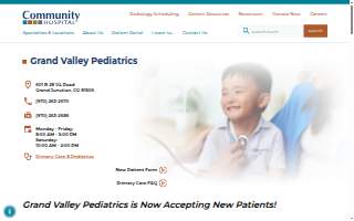 Grand Valley Pediatrics of Clifton website