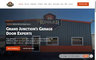 Kooler Garage Doors of Clifton website