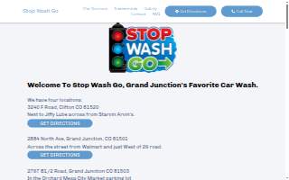 Stop Wash Go Clifton RV & Car Wash website