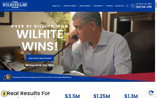The Wilhite Law Firm - Personal Injury Attorneys website