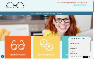 Urban Optics Eyecare website