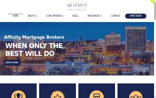 Affinity Mortgage Brokers of Colorado Springs website