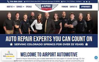 Airport Automotive website