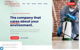 Anderson Pest Control website