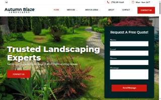 Autumn Blaze Landscapes website