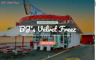 BJ's Velvet Freez website