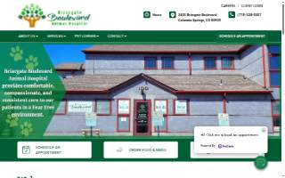 Briargate Boulevard Animal Hospital website
