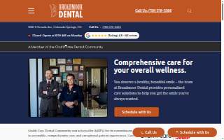 Broadmoor Dental website