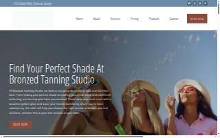 Bronzed Tanning Studio of Colorado Springs website