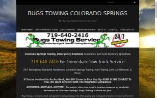 Bugs Heavy Duty Towing and Recovery website