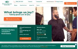Christian Brothers Automotive Rockrimmon website