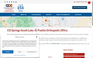 Colorado Center of Orthopedic Excellence – South Lake website