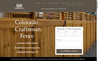 Colorado Craftsman Fence website