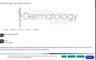 Colorado Dermatology Institute website