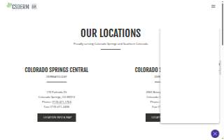 Colorado Springs Dermatology Clinic, PC website