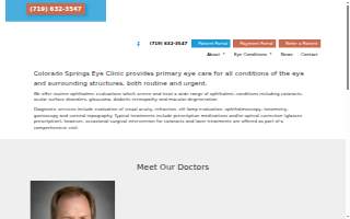 Colorado Springs Eye Clinic website