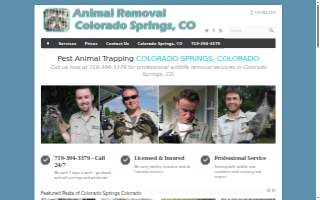 Colorado Springs Pest Animal Trapping website