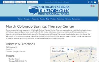 Colorado Springs Therapy Center North website