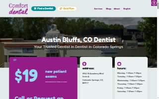 Comfort Dental - Austin Bluffs - Colorado Springs website