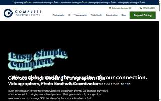 Complete Weddings + Events of Colorado Springs website