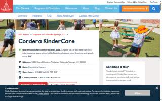 Cordera KinderCare website