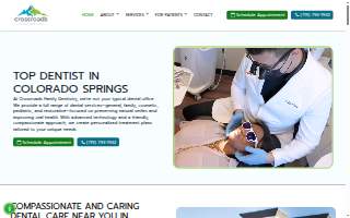 Crossroads Family Dentistry website