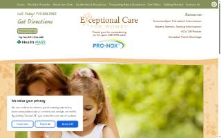 Exceptional Care For Women website