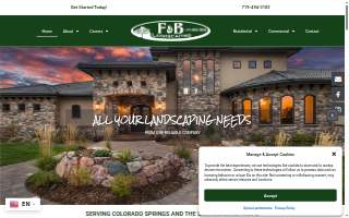 F&B Landscaping website