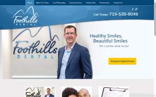 Foothills Dental website