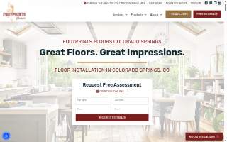 Footprints Floors Colorado Springs website