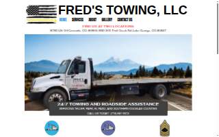 Fred's Towing, LLC website