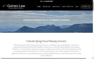 Goines Law website