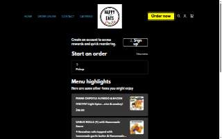 Happy Eats Pasta website