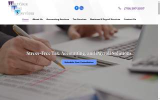 Harrison Tax Services website
