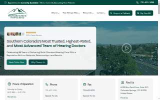 Hearing Consultants of Colorado Springs website