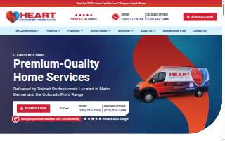 Heart Heating, Cooling, Plumbing & Electric of Colorado Springs website