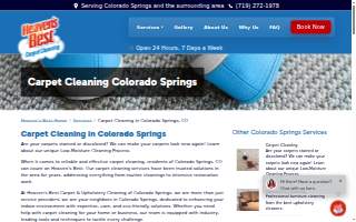 Heaven's Best Carpet & Upholstery Cleaning of Colorado Springs website